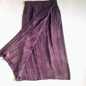 Vintage Alexander Campbell silk maxi wrap skirt